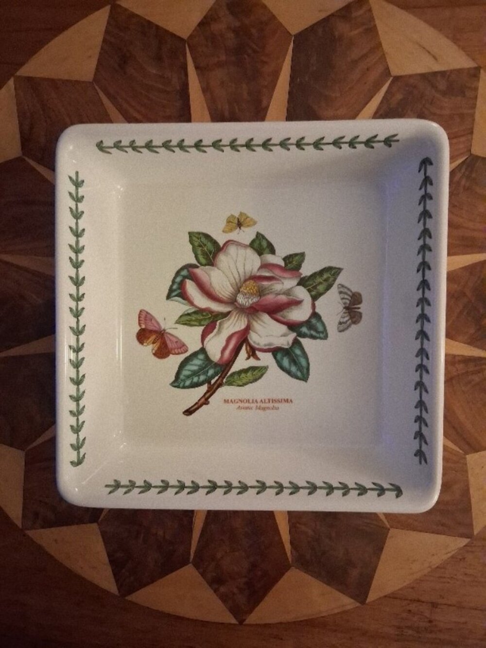 Vintage Portmerion Botanic Garden Magnolia Square Bake/Serving Dish~Discontinued
